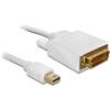 Delock Displayport-cable Delock mini DPort -> DVI(24+1) St/St 2,00m [82918]