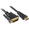 Sharkoon Cable Sharkoon HDMI -> DVI-D (18+1) 5m [4044951009077]