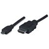 Manhattan Cavo HDMI Highspeed con ethernet channel 1.4 A M/ Micro D M, 5,0 m