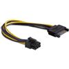 Delock SATA-Cable Delock SATA 15pin -> 6pin PCI Express 21cm [82924]