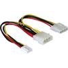 Delock Cable Delock 4pin Molex -> 4pin Molex +3,5 FDD [82111]