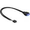 Delock USB-Cable Delock USB3.0 Pinheader -> USB2.0 Pinheader Bu/St [83095]
