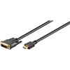 Eigenbrand Cable HDMI-19pol-St.>DVI-D 18+1-St. 2,0m Goldk. u. Ferrit [51580]