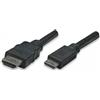 Manhattan Cavo High Speed Mini HDMI a HDMI Maschi/Maschio Nero, 3,0 m