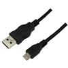LogiLink USB Cable USB 2.0 AM to Micro BM black 1,00m [CU0058]