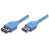 Manhattan Cavo Prolunga USB 3.0 A maschio/A femmina 0,5 m blu