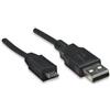 Manhattan Cavo USB 2.0 A maschio/Micro B maschio 0,5 m Nero