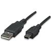 Manhattan Cavo USB 2.0 A maschio/mini B 5 pin maschio 4,5 m Nero