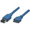 Manhattan Cavo USB 3.0 Superspeed A/Micro B 0,5 m