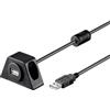 Oem Prolunga USB 2.0 fissabile con viti 1,2 m Nero