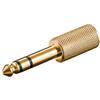 Goobay Adattatore audio stereo 6,35 mm a 3,5 mm metallo