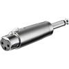 Oem Adattatore XLR Cannon Femmina ad Audio 6,35mm Maschio Mono