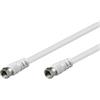 Oem Cavo Antenna Satellite F/F 10 mt bianco