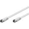 Oem Cavo Antenna Satellite F/F 2,5 mt bianco