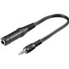 Manhattan Cavo adattatore Audio Stereo 3.5/6.35mm M/F 0,2mt