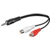 Primeda Cavo RCA audiofili, 1,5 m, 2 RCA maschio a 2 RCA maschio, cavo audio stereo (suono Hi-Fi) per Home Theater, subwoofer, HDTV, amplificatori, sistemi Hi-Fi, audio auto, altoparlanti