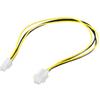 Eigenbrand Kabel Strom PC P4 St. > P4 Bu. 12V 0,37m [bk/ye] [51359]