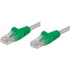Intellinet Cavo di rete Patch Cross in Rame Cat. 5e Verde/Grigio SF/UTP 3 mt