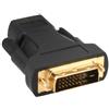 InLine Adattatore HDMI 19pin Type-A femmina a DVI-D 24+1 maschio, supporta segnali digitali e audio, pin dorati [17660P]