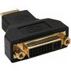 InLine Adattatore HDMI 19pin Type-A maschio a DVI-D 24+1 femmina, supporta segnali digitali e audio, pin dorati [4043718097180]
