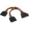 InLine Cavo SATA alimentazione da 15pin Power SATA maschio (Alim.) a 2x 15pin Power SATA femmina (HDD) [29683]