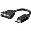 Goobay Cavo Monitor DisplayPort Maschio a DVI-D Femmina 20 cm Nero