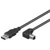 Manhattan Cavo USB 2.0 A maschio/B maschio angolato 0.5 m