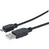 Manhattan Cavo USB 2.0 A maschio/Micro B maschio 5,0 m Nero