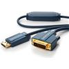 Clicktronic Cavo Monitor DisplayPort Maschio a DVI-D Maschio 3 m Blu