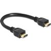 Delock HDMI-Kabel Delock Ethernet A -> A St/St 0.25m Gold [83352]