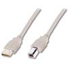 Digitus CAVO USB 2.0 CONNETTORI A-B 1,80M GRIGIO CHIARO, DIGITUS [AK6722B]