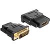 Delock DVI Adapter Delock DVI(24+1) -> HDMI St/Bu [65466]