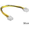 Delock Cavo alimentazione Delock 8pin EPS -> 8pin EPS St/Bu 0.30m [83342]