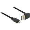 Delock USB Cavo Delock A->micro B St/St 1.00m 90 gradi easy USB 2.0 [83535]