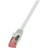 LogiLink CAT6 S/FTP Patchkabel AWG27 PIMF grau 0,25m [CQ2012S]