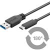 Noname Cavo USB3.1 C -> A St/St 1.00m nero