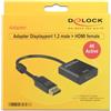 Delock Adattatore DisplayPort Delock DP -> HDMI 4K Activ [62607]