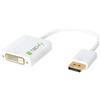 Techly Adattatore DisplayPort 1.2 Maschio / DVI Femmina 15cm Bianco
