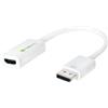 Techly Adattatore DisplayPort 1.2 Maschio / HDMI Femmina 15cm Bianco
