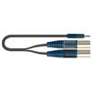 Quiklok Cavo audio Quiklok Roksolid RKSA192-5m Jack 3,5 -> 2 xlr/m