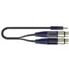Quiklok Cavo audio Quiklok Roksolid RKSA194-5m Jack 3,5 ->2 xlr/f