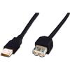 Digitus Cavo prolunga usb Digitus usb 2.0 maschio/femmina 3m nero [AK7013AL]