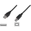 Digitus Cavo USB Digitus USB2.0 connettori A-B 1,8m Nero [AK300102018S]