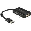 Delock Adattatore Displayport Delock DP -> D-Sub15/HDMI/DVI St/Bu [62656]