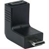 Manhattan Adattatore Hdmi Manhattan Mini C Femmina a Mini C Maschio Angolato Nero