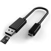 Techly Cavo usb Otg Techly Micro B / A con Lettore Micro SD/SDHC 26cm Nero