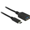 Delock Cavo usb 3.1 Delock C -> A St/Bu 0.15m nero [65634]