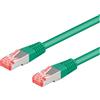 Goobay Cavo di rete Goobay RJ45 S/FTP Cat6a 1.00m Verde [93681]