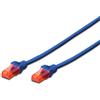 Digitus Cavo di rete Digitus RJ45 U/UTP Cat6 5.00m blu protezione della leva [DK-1612-050/B]