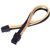 Silverstone Cavo Silverstone 6-Pin-PCIe su 6-Pin-PCIe Kabel 250mm - nero/gold